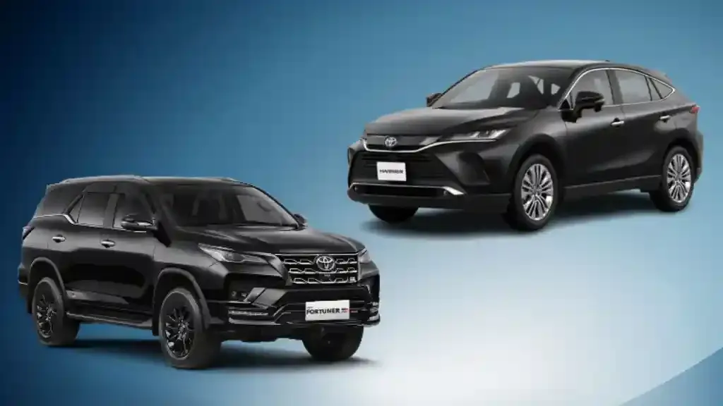 toyota fortuner vs toyota harrier.webp