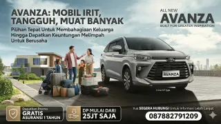 Promo khusus Toyota Avanza DP 25 Juta dan gratis asuransi untuk keluarga dan bisnis