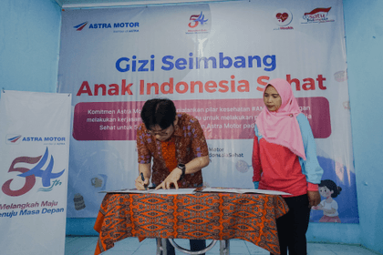 Astra Motor Lakukan Pembinaan Posyandu untuk Anak Indonesia Sehat